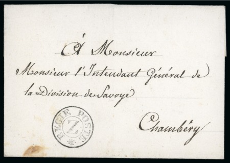 Stamp of Auction catalogues 1821-1857, Belle collection de 34 lettres avec cachet