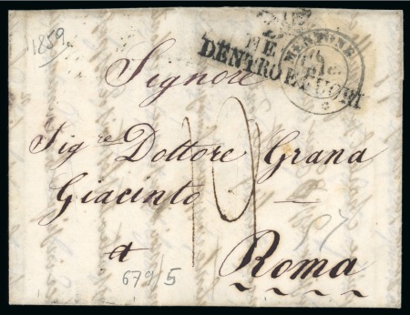 Stamp of Colonies françaises » Monaco 1859, Lettre purifiée acec le cachet "NETTO/DENTROL