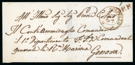 Stamp of Auction catalogues 1849, Lettre pour Genova (Gênes) de la période préphilatélique