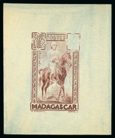 Stamp of Colonies françaises » Madagascar (Poste française) 1903-1931, Superbe ensemble de pièces destinées à