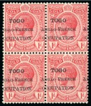 Stamp of Colonies françaises » Togo 1915-1947, Petit groupe avec n°60 en bloc de 4 **