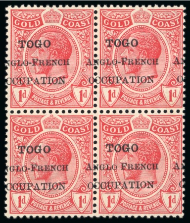 Stamp of Colonies françaises » Togo 1915-1947, Petit groupe avec n°60 en bloc de 4 **