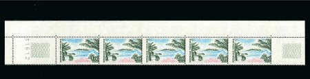 Stamp of France » Émissions à partir de 1900 1970, Bande de haut de feuille timbre Y&T n°1646 Guadeloupe