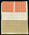 Stamp of France » Émissions à partir de 1900 1907, Feuille de roulettes complète de 150 timbres