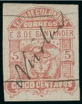 Stamp of Colombia » States - Santander 1886 Second Issue group of 24 stamps displaying 16 different cancellations