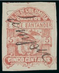 Stamp of Colombia » States - Santander 1886 Second Issue group of 24 stamps displaying 16 different cancellations