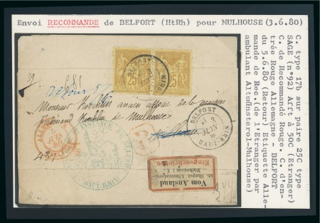 Stamp of France » Type Sage 1876-1900 1880, Imprimé sous bande affranchissement Type Sage
