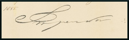 Stamp of Brazil 1855 Entire letter from DOM PEDRO to Rome, with his signature