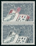 Stamp of France » Émissions à partir de 1900 1963, Exposition PHILATEC Y&T n°1403 ** en paire et
