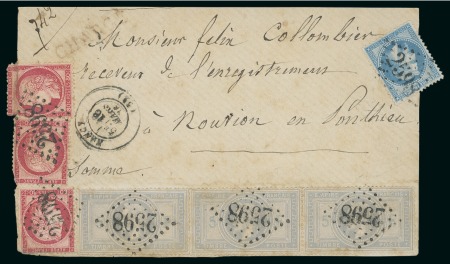 Stamp of France » Collections 1851-1872, Collection d'histoire postale avec timbres