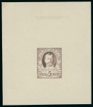 Stamp of Russia 1913 Romanov Tercentenary 5 Rouble state 4 complete die proof in 3 different shades of brown on wove paper