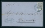 Stamp of Russia » Russian Post in Levant 1868 Cover from Alexandria (Egypt) to Beirut, bearing 1866 2pi, one of the finest Russian-Levante covers known