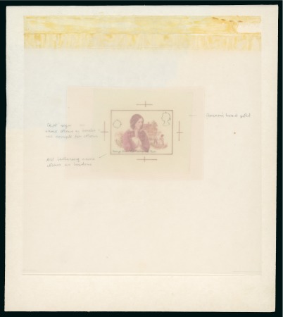 Stamp of Great Britain » Queen Elizabeth II 1980 Famous Authoresses, three preliminary stamp-size photographic essays and set of four completed stamp-size photographic essays 