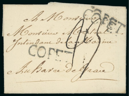 Stamp of Switzerland / Schweiz » Vorphilatelie 1790-1792 ca  „COPET“ auf Vorphila-Brief