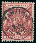 Stamp of Large Lots and Collections Zanzibar: 1895-1964, Mint & used collection in a stockbook and an album of stationery/covers