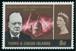 Stamp of British Empire General Collections and Lots » Omnibus Issues 1966 Churchill 1d mint n.h. with gold shifted causing the "1d" to be transposed to the other side