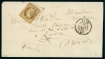 Stamp of France » Collections 1849-1871, Classeur de lettres avec affranchissement