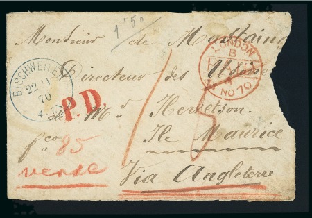 Stamp of France » Alsace-Lorraine 1870, Lettre au départ de Bischwiller / Bischweiler