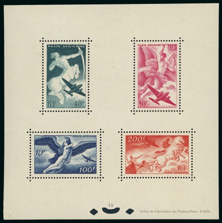 Stamp of France » Poste Aérienne 1946, Bloc-spécial série Mythologique de poste aérienne