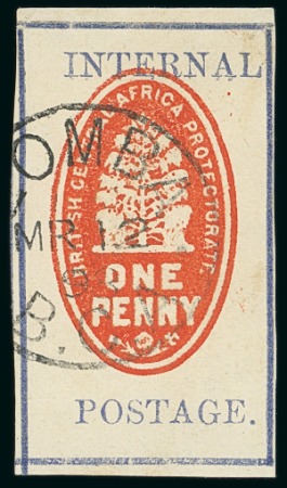 Stamp of Nyasaland » British Central Africa 1898 1dc vermilion and grey-blue used