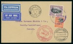 Stamp of Malta 1934 (Jun 5) and 1934 (Aug 27) South America Graf Zeppelin flight covers to Brazil