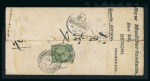 Stamp of China » Chinese Empire (1878-1949) » 1897-1911 Imperial Post 1906 (Aug) "Red band" envelope from Paoting to the New Modderfontein Gold Mine at Benoni