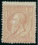 Stamp of Large Lots and Collections BELGIUM: 1865-1918, Collection of mint, used and postal history with 2 Lindner hingeless albums worth of material crammed into one album