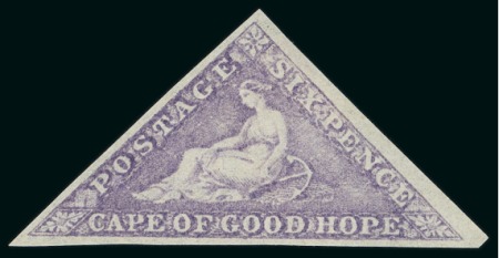 Stamp of South Africa » Cape of Good Hope 1863-64 6d bright mauve with good to large margins, mint o.g.