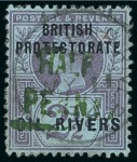 Stamp of Nigerias » Niger Coast Protectorate 1893 Old Calabar Surcharges group (5)