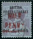Stamp of Nigerias » Niger Coast Protectorate 1893 Old Calabar Surcharges group (5)