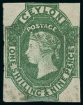 Stamp of Large Lots and Collections Ceylon: 1857-66, Attractive selection of 57 mint & used Chalon Heads