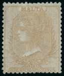 Stamp of Large Lots and Collections Malta: 1860-1970, Mint collection in an album and small stockbook, starting with an impressive range of the 1860-81 1/2d yellows