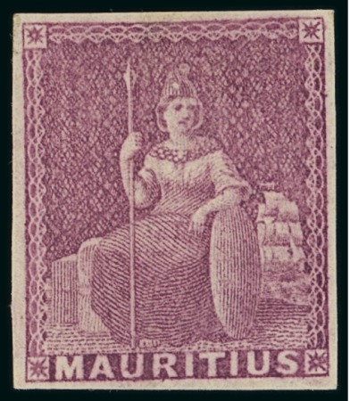 Stamp of Mauritius » 1858-62 Britannia Issues (SG 26-35) 1858-62 (9d) magenta, two shades, one mint o.g. other regummed