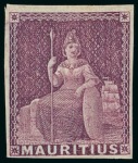 Stamp of Mauritius » 1858-62 Britannia Issues (SG 26-35) 1858-62 (9d) magenta, two shades, one mint o.g. other regummed