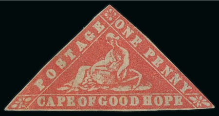 Stamp of South Africa » Cape of Good Hope 1861 Woodblock 1d carmine unused