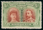 Stamp of Rhodesia 1910-13 Double Heads perf. 14 group, mostly mint (23)