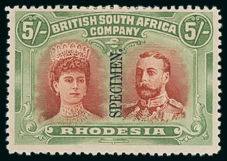 Stamp of Rhodesia 1910-13 Double Heads perf. 14 group, mostly mint (23)