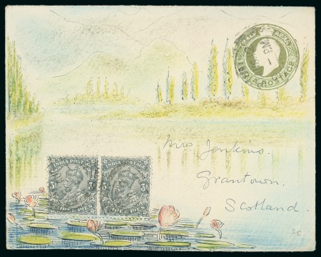 Stamp of Large Lots and Collections India: 1900s-1940s, Group of 60+ covers and cards