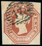 Stamp of Great Britain » 1847-54 Embossed 1847-54 1s Pale Green mint o.g. plus used 10d and 6d