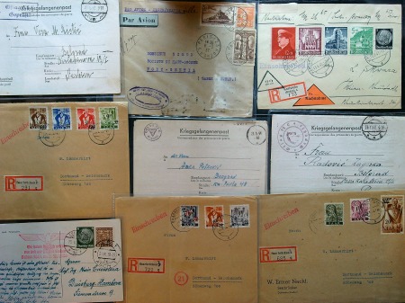 Stamp of Large Lots and Collections Europe: 1866-1964 Postal history accumulation (70+)