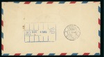 Stamp of Netherlands » Netherlands Colonies » Curacao » Incoming Mail 1946 CURACAO Airmail postal stationery envelope USA 5c + 5c additional fkg from Chicago to Curacao and return franking 15c Airs Curacao