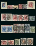 Stamp of Poland 1879-1915 Russia used in POLAND, selection on 6 stockcards