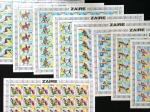Stamp of Zaire 1980 ZAIRE CONGO UNISSUED CPL. SET IN SHEETS OF 30 MNH