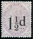 Stamp of Great Britain » 1855-1900 Surface Printed » 1880-81 Provisional Issue and 1881 1d Lilac ½d. to 1/-, the Temporary Unified Series Essays (Set