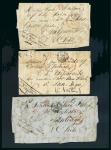 Stamp of Chile 1849-53. Correspondence comprising 15 incoming entire letters
