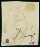 Stamp of Persia » 1868-1879 Nasr ed-Din Shah Lion Issues » 1878-79 Five Kran Stamps (SG 40-43) (Persiphila 30-37) 1878-79 5kr. gold (shade), used with central ZENDJAN