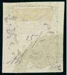 Stamp of Persia » 1868-1879 Nasr ed-Din Shah Lion Issues » 1878-79 Five Kran Stamps (SG 40-43) (Persiphila 30-37) 1878-79 5kr. bronze purple shades, selection of four