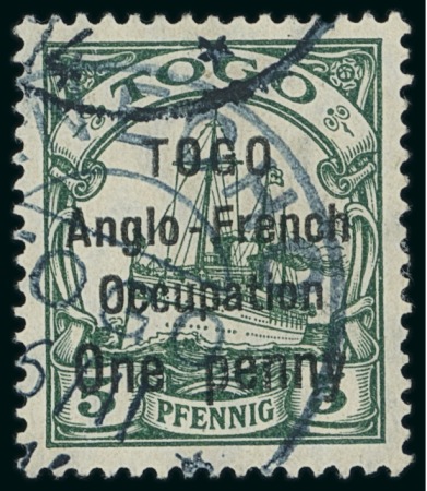 Stamp of Colonies françaises » Togo 1914, Timbre allemand du Togo surchargé Y&T n°33