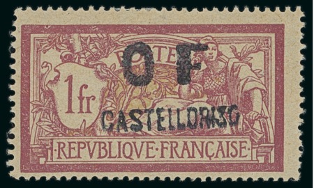 Stamp of Colonies françaises » Castellorizo (Occupation française) 1920, Timbre Type Merson Y&T n°42 neuf *, cote 1'200€,
