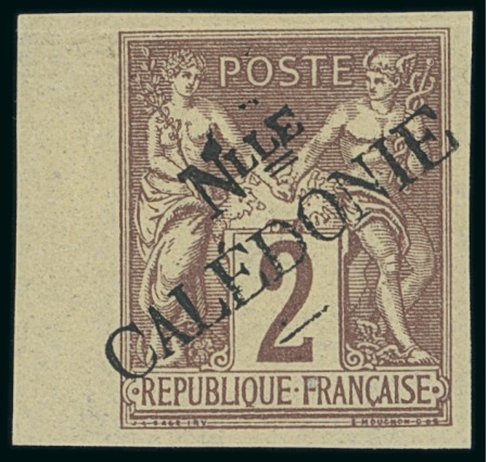 Stamp of Colonies françaises » Nouvelle-Calédonie 1892, Timbre Type Sage Y&T n°16 ** avec bord de feuille